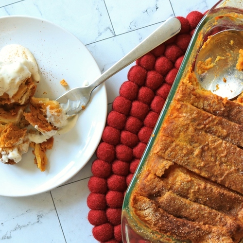 This Pumpkin Spice Bread Pudding Couldn't Be Easier