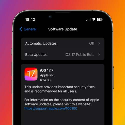 You Can Install Apple Security Updates Without Upgrading to iOS 18