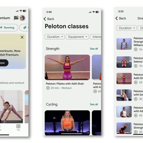 Fitbit Premium Members Can Access Free Peloton Classes