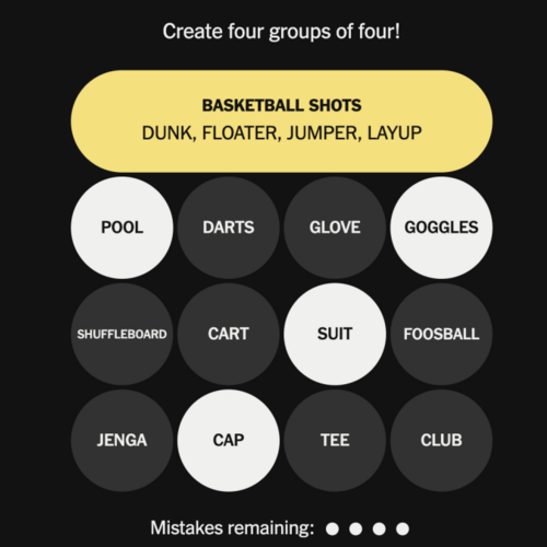There’s Now an NYT Connections Game for Sports