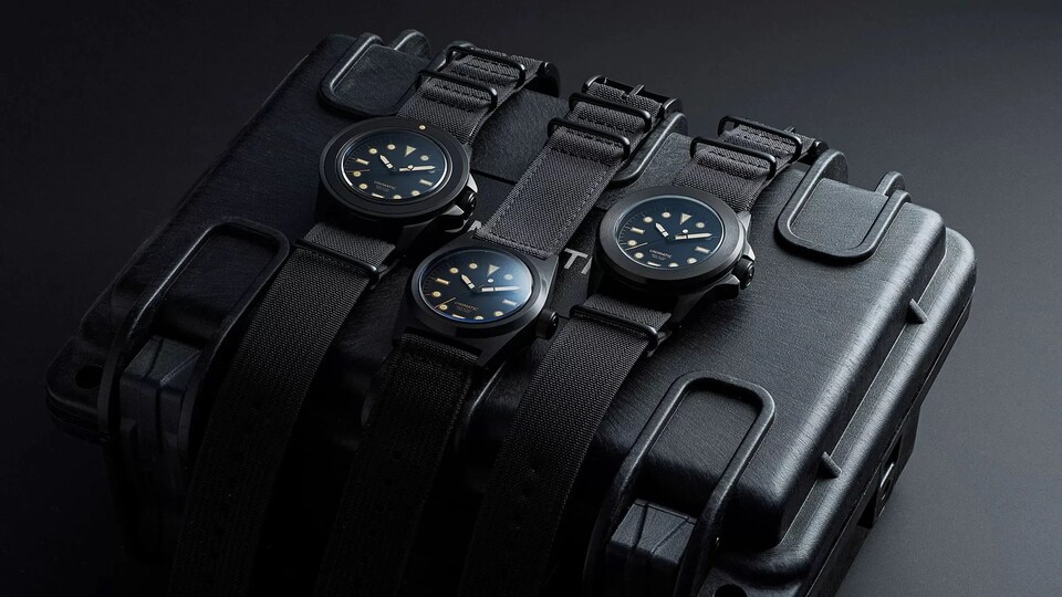 This Affordable Indie Brand Blacked Out Its Core Collection of Minimalist Tool Watches